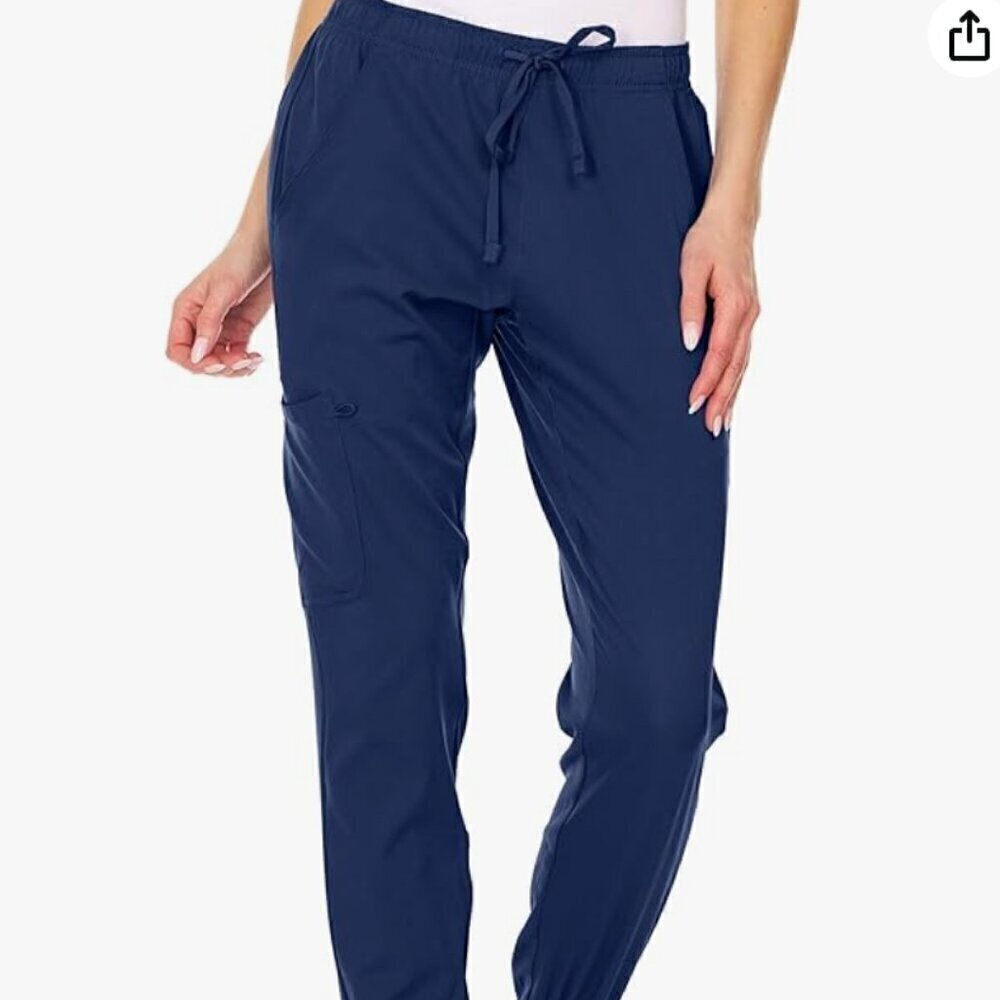 MediChic Mini Marilyn Scrub Joggers 4-Way Stretch Elastic Waistband Four Pocket
